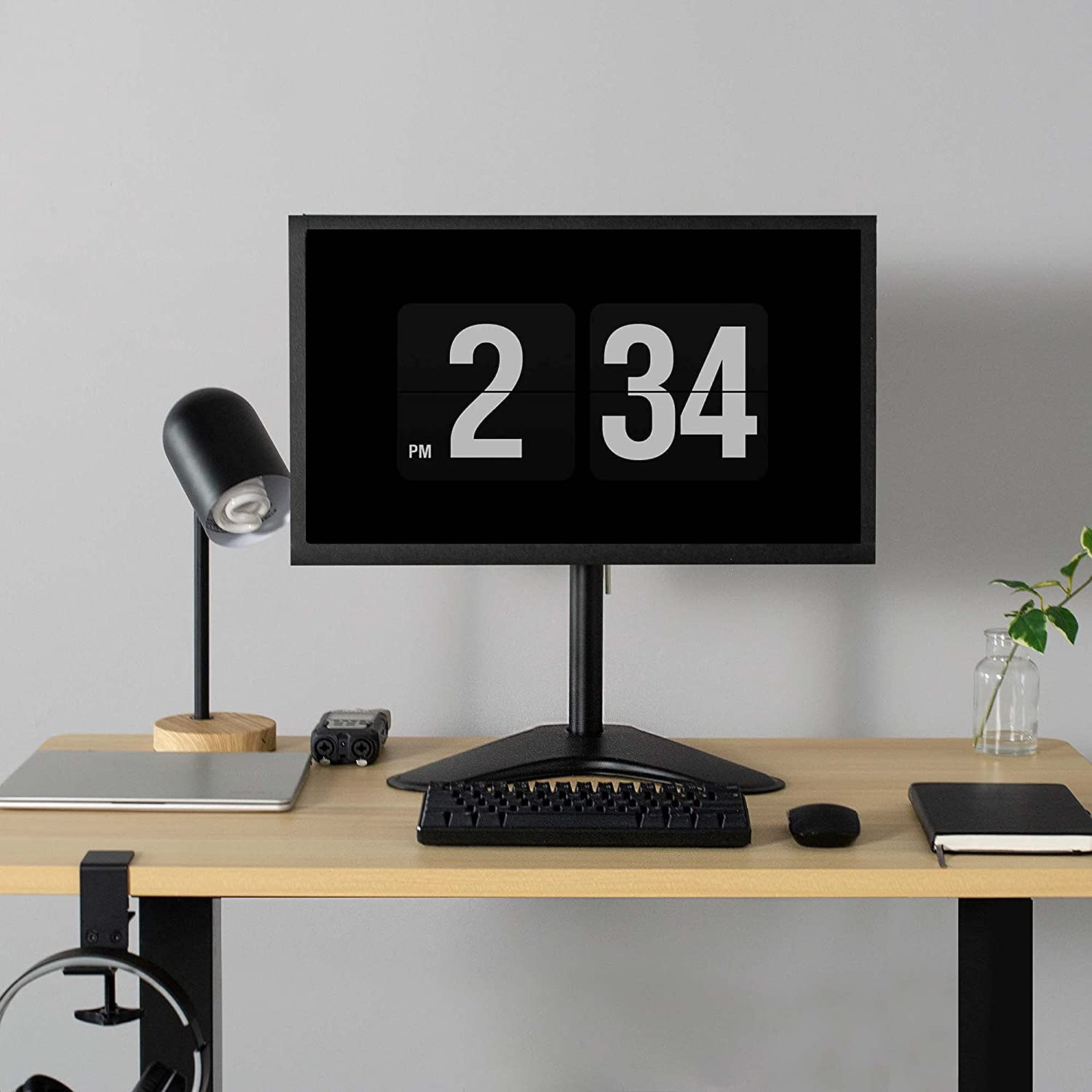 Supporto da scrivania per 1 Monitor LCD 13-27'' con base h.465mm TECHLY - immagine 8
