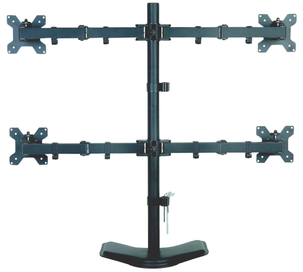 Supporto da Scrivania per 4 Monitor 13-27'' con base TECHLY - immagine 8