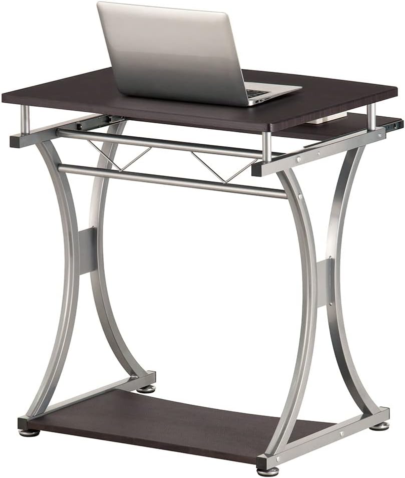 Scrivania per PC Compatta con Cassetto Estraibile, Nero Grafite TECHLY - immagine 8