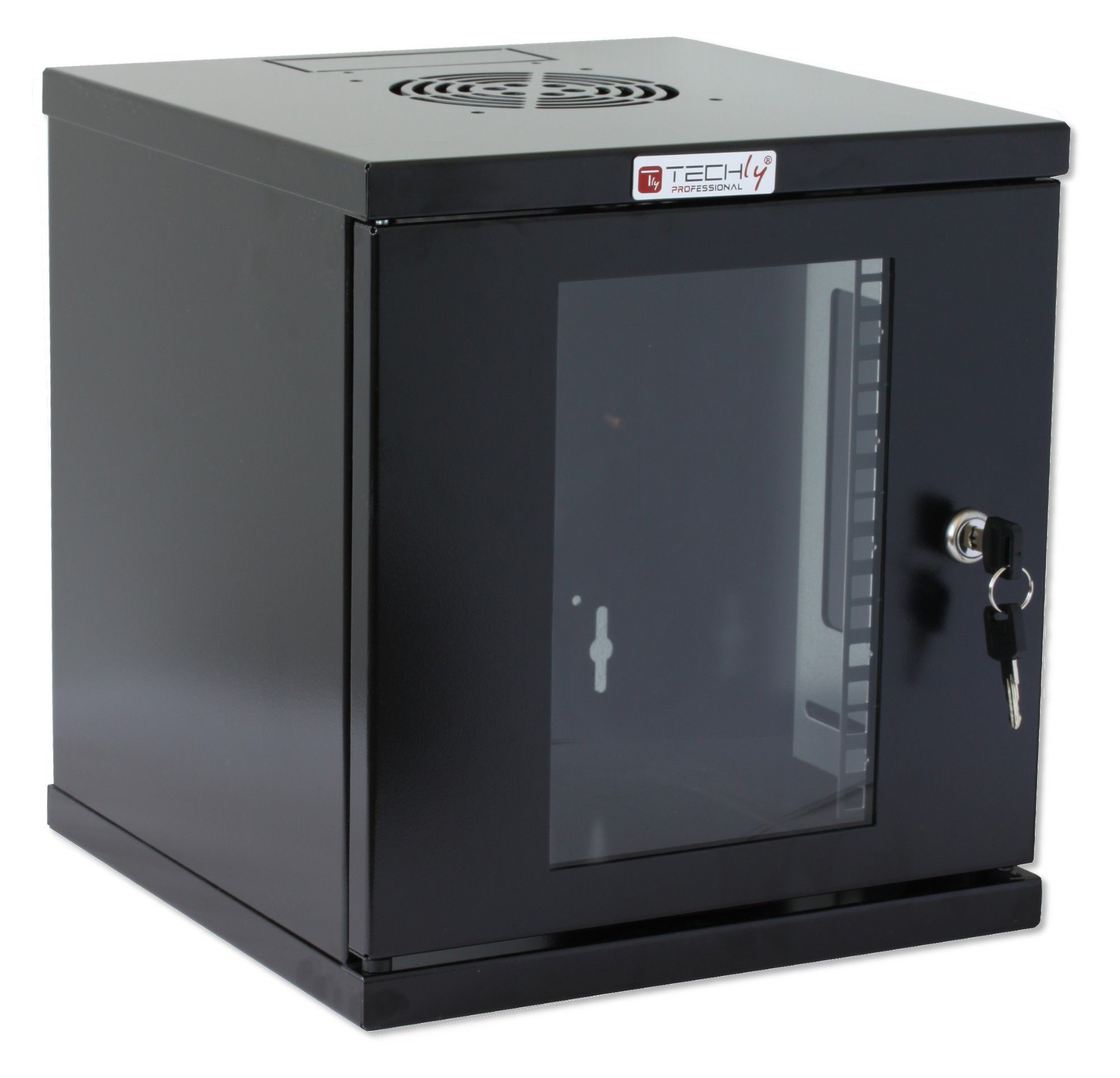 Armadio Rack 10'' a muro 6 unità Nero TECHLY PROFESSIONAL - immagine 7