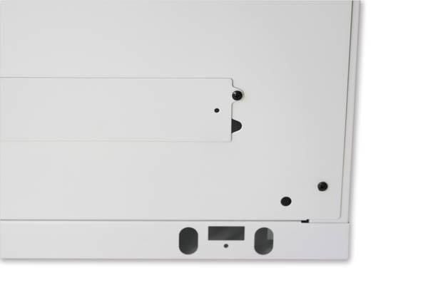 Armadio Rack 19'' a muro - 20U - Profondità 600mm - Grigio INTELLINET - immagine 9