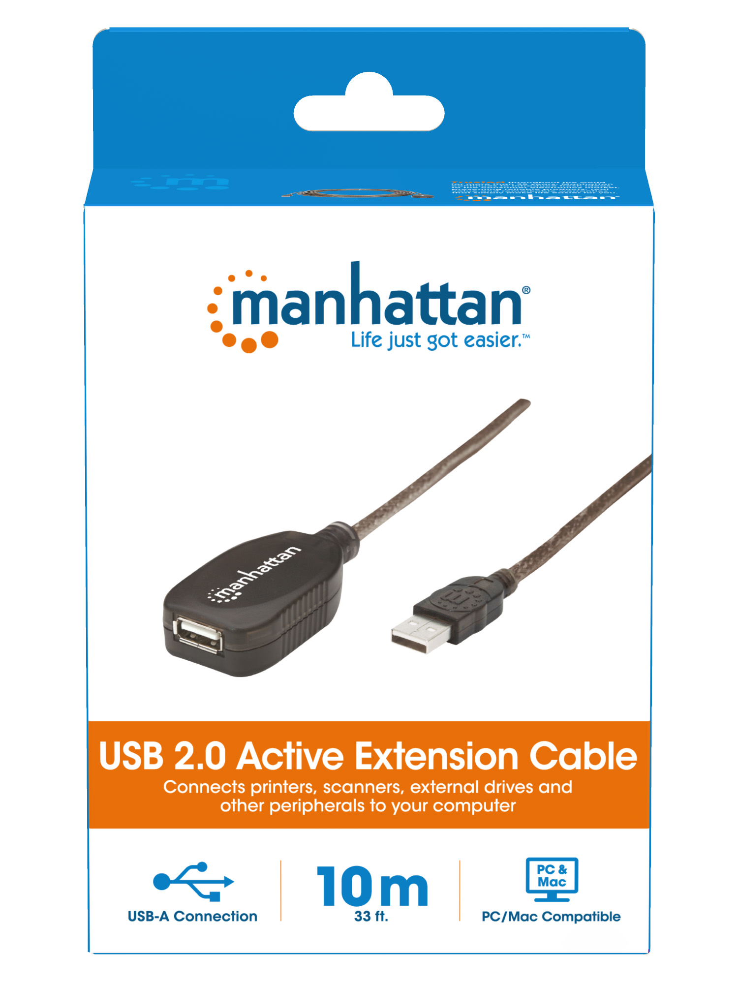 Cavo USB 2.0 Attivo da 10 mt: Velocità e Connessione MANHATTAN - immagine 8