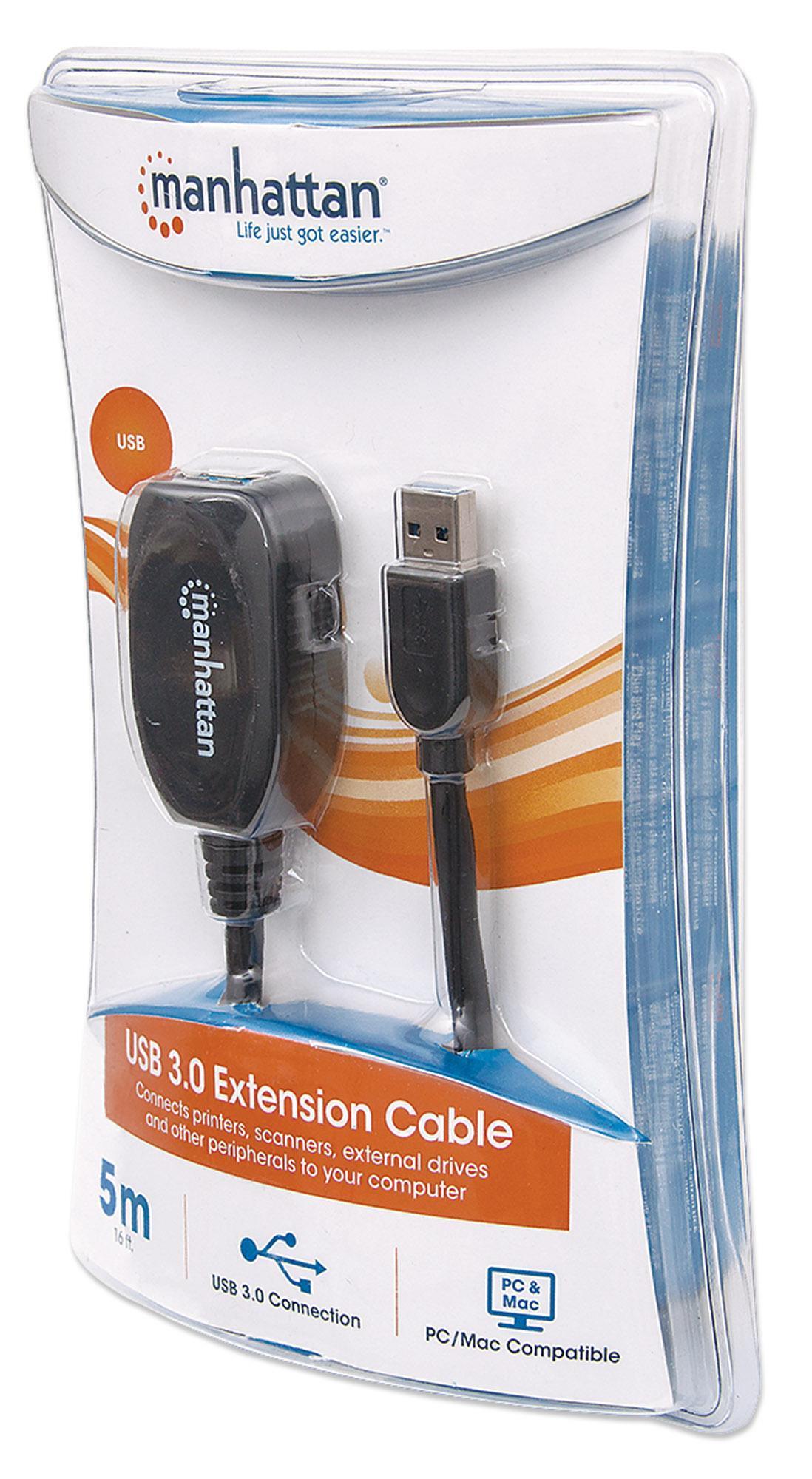 Cavo USB 3.0 SuperSpeed Attivo: prolunga la connessione MANHATTAN - immagine 8