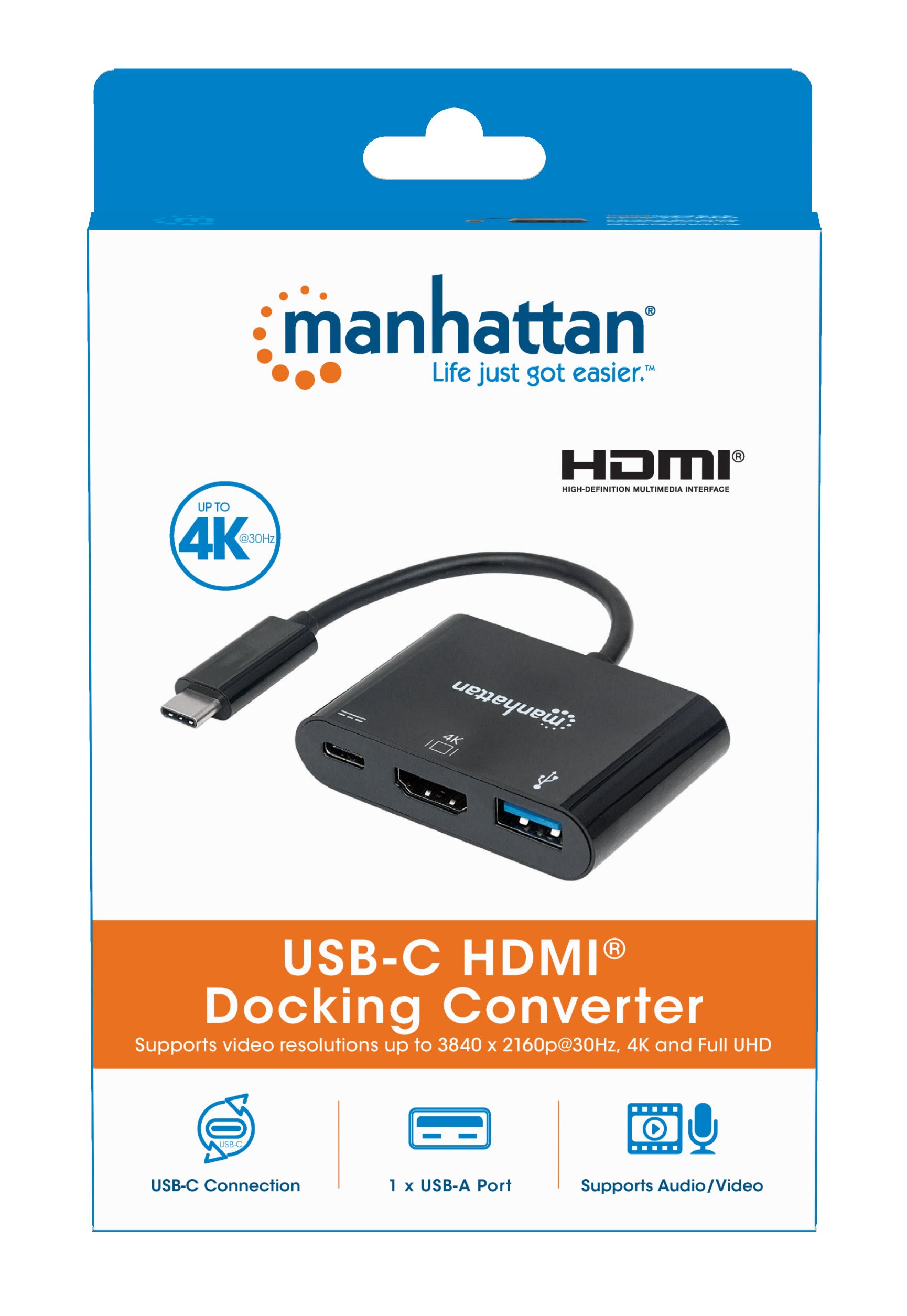 Convertitore USB-C™ a HDMI, USB-A, USB PD MANHATTAN - immagine 7
