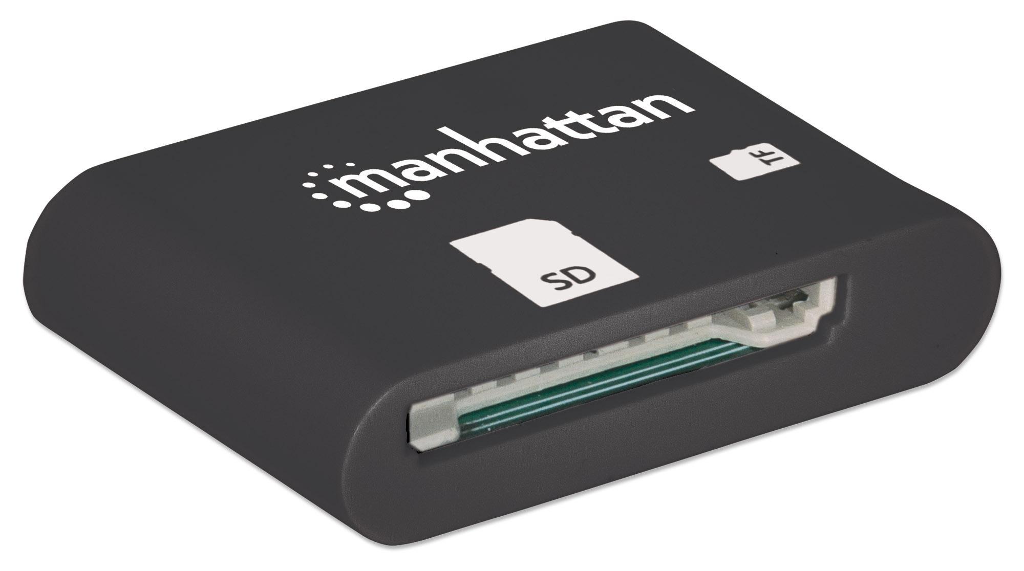 Mini Lettore Micro USB di Memorie SD/MicroSD per Smartphone e Tablet MANHATTAN - immagine 8