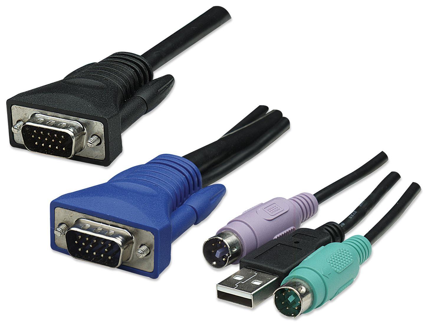 Switch KVM 8 Porte Combo - USB e PS/2 con OSD INTELLINET - immagine 7