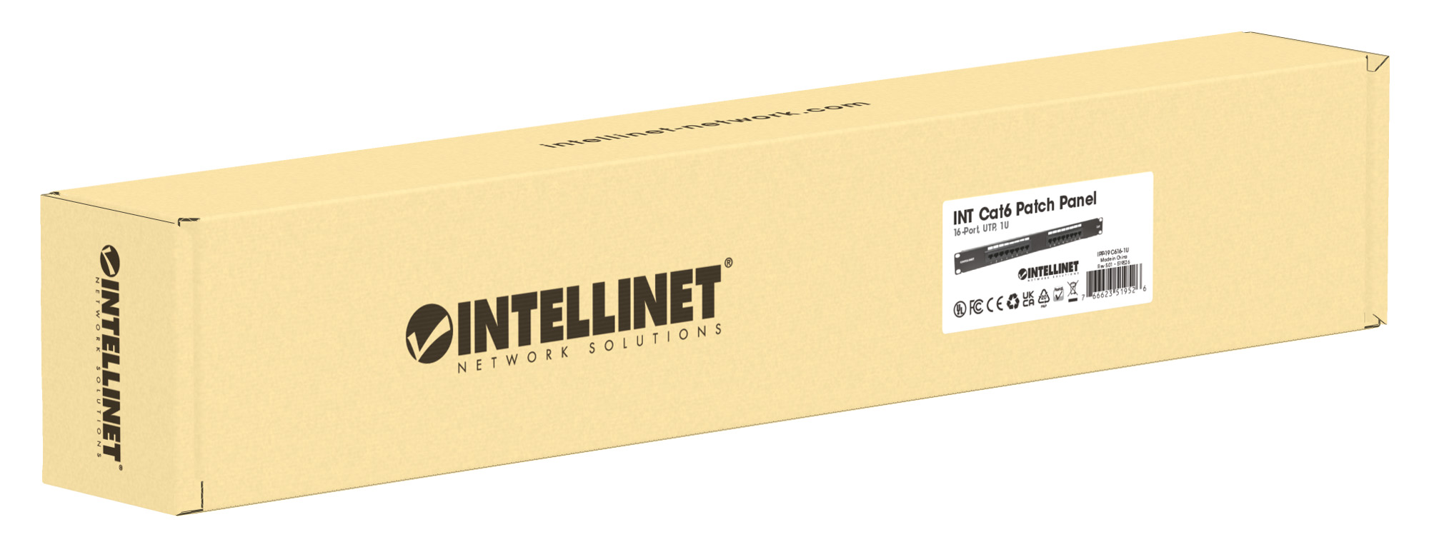 Pannello Patch UTP 16 Porte RJ45 Cat. 6 INTELLINET - immagine 8