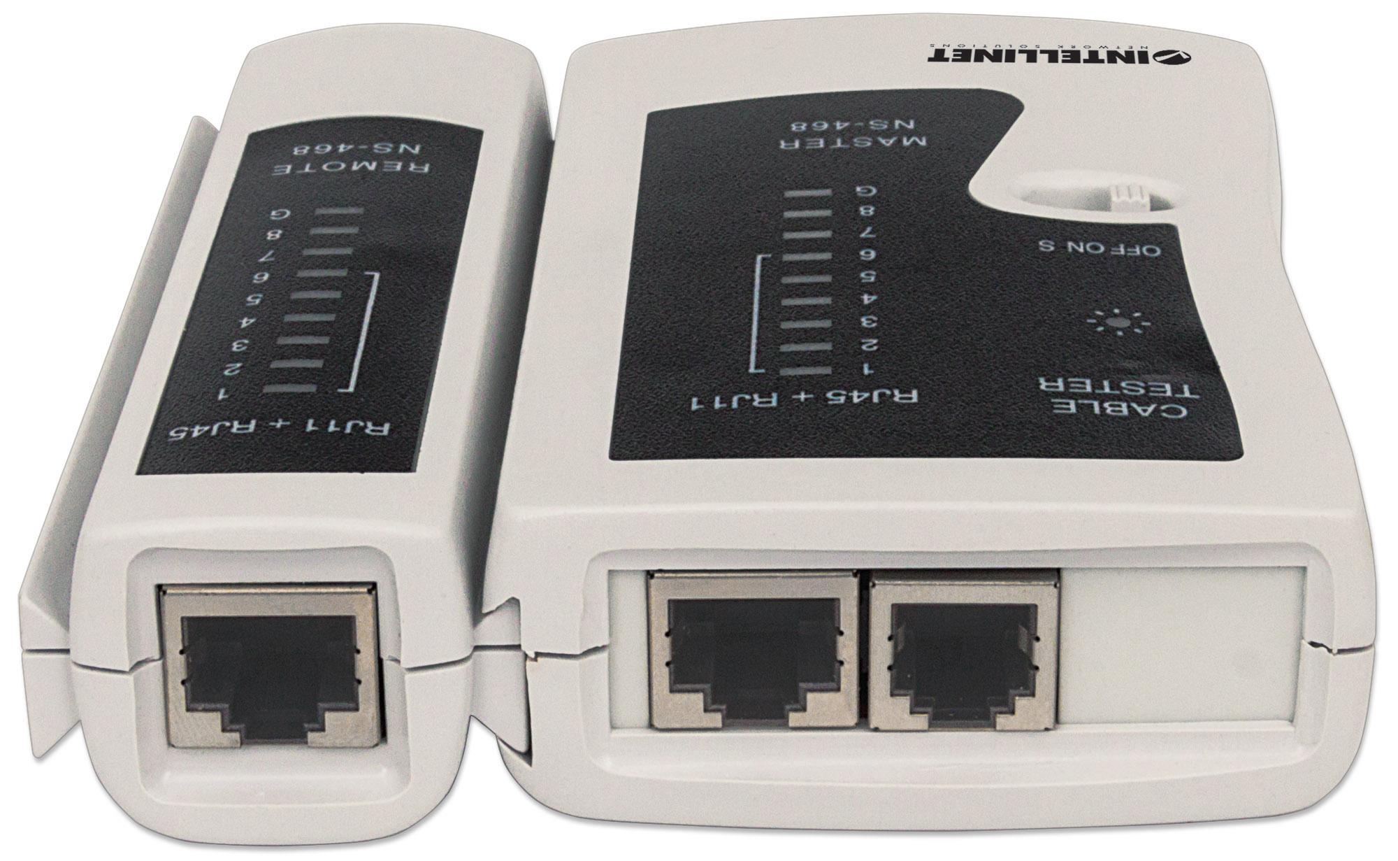 Tester di Rete RJ11/12 & RJ45: verifica la connettività dei cavi INTELLINET - immagine 8