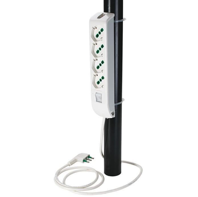 Multipresa 4 Posti Italiana Bipasso / Schuko Bianco FME - immagine 8