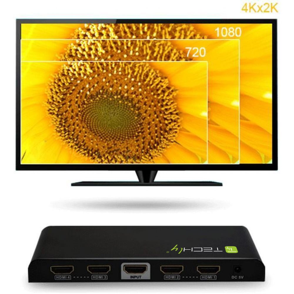 Splitter HDMI 4K UHD 3D 4 vie TECHLY - immagine 8