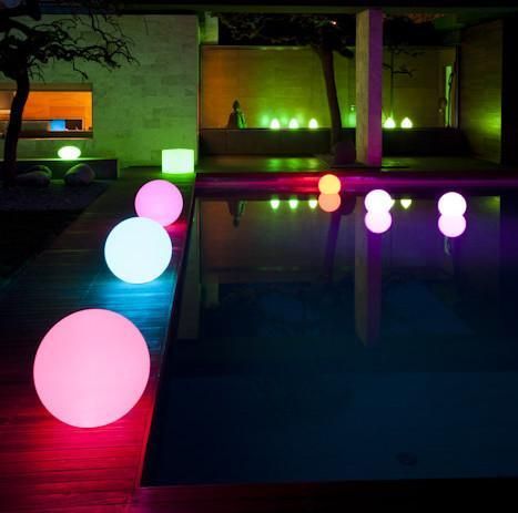 Lampada LED Multicolor Sfera Medium per Arredamento TECHLY - immagine 8
