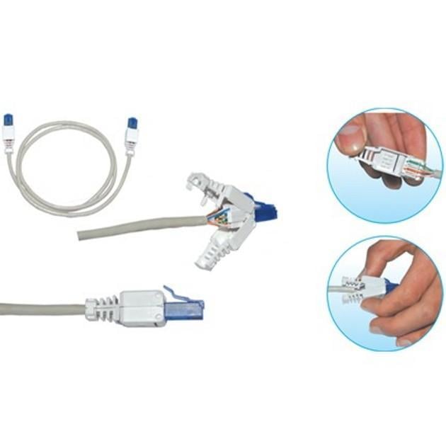 Plug Cat. 5/6 RJ45 Toolless con Copriconnettore INTELLINET - immagine 8