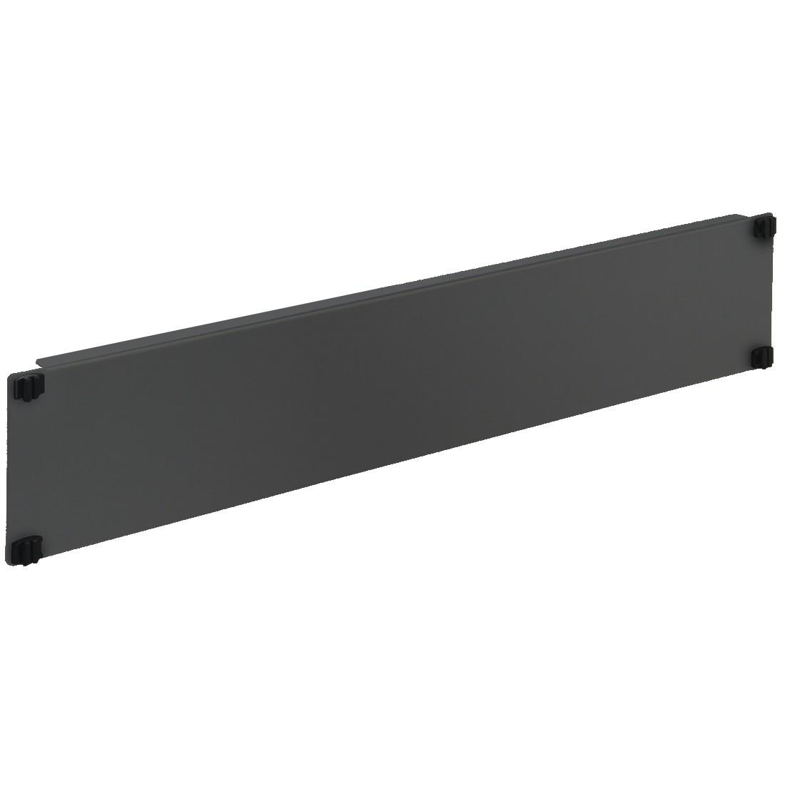 Pannello Cieco Toolless 4 Clip per Armadi Rack 19'' 2U Nero INTELLINET