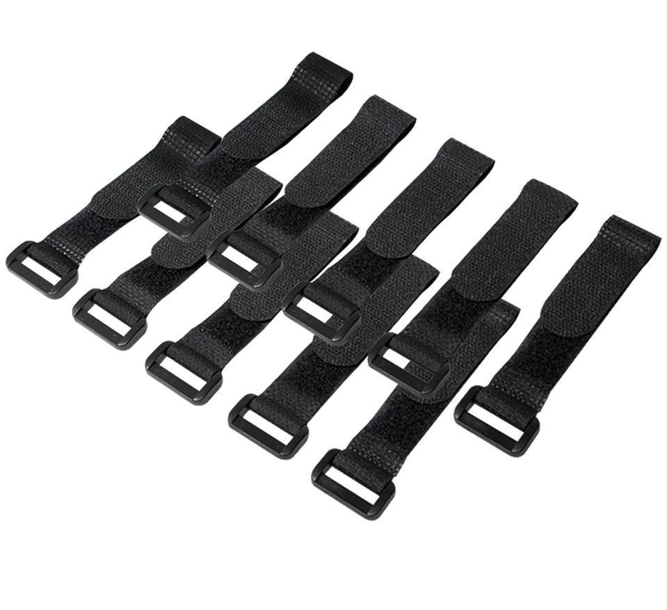 Fascette Fermacavo Nero in Velcro Set da 10 pz LOGILINK