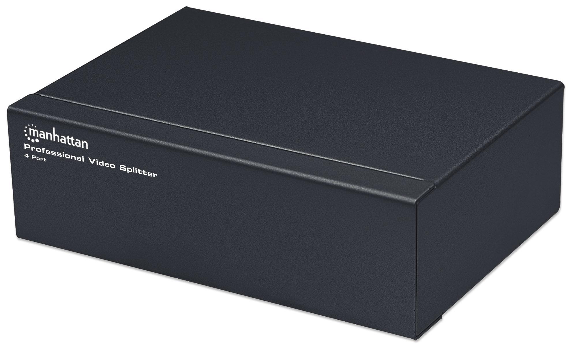Splitter VGA Pro: 4 vie, 350 MHz MANHATTAN
