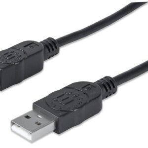 Cavo USB 2.0 A-B 1.8m Nero MANHATTAN