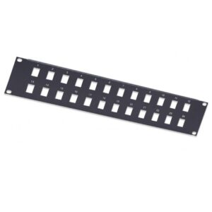 Pannello Patch Modulare Nero 24 Posti 2HE INTELLINET