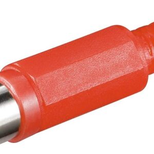 Connettore RCA Maschio Rosso in Plastica GOOBAY