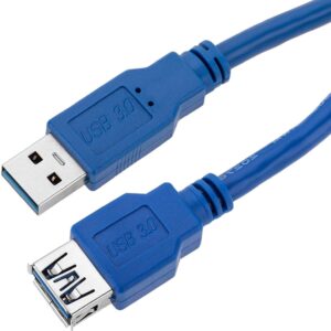 Cavo Prolunga USB 3.0 Superspeed A maschio/A femmina 3m Blu TECHLY