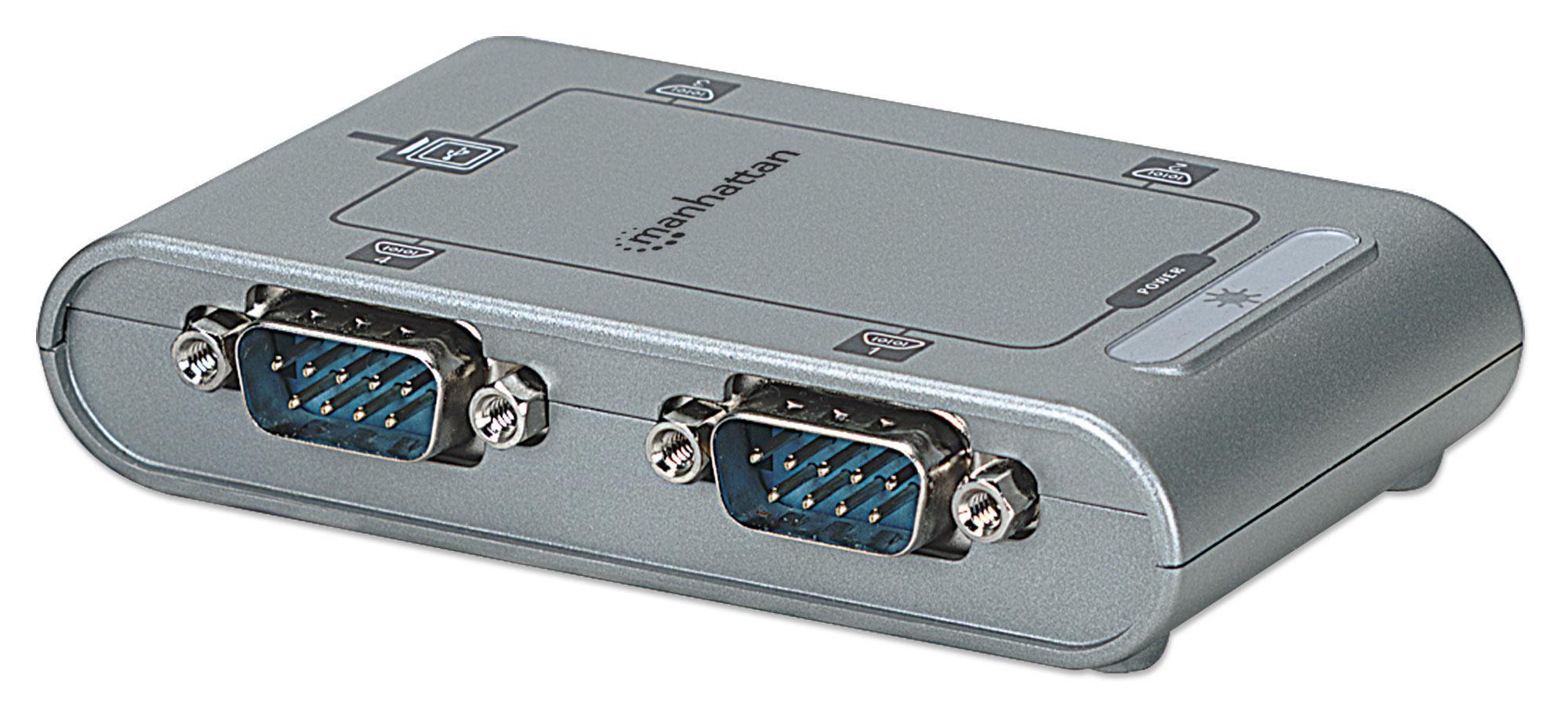 Convertitore USB 4-in-1 Seriali MANHATTAN