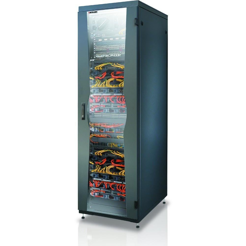 Armadio NetRack 19'' Nero - 33 Unità - 600x600 - Assemblaggio Facile INTELLINET