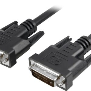 Cavo Monitor DVI Analogico digitale  M/M Dual Link 1,8 mt (DVI-I) TECHLY