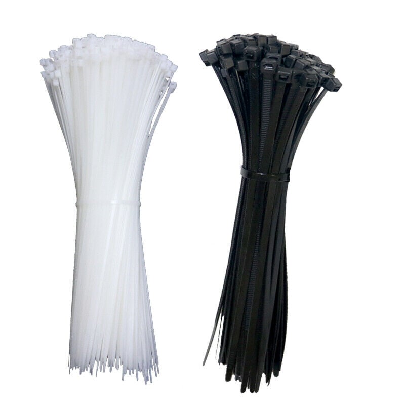 Fascette Fermacavi Autobloccanti 300x4,8mm in Nylon 100pz Bianco TECHLY - immagine 9