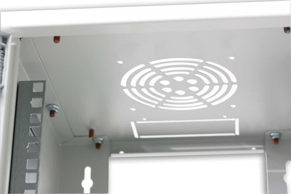 Armadio Rack 10'' a muro 9 unità Grigio prof. 300 mm TECHLY PROFESSIONAL - immagine 9
