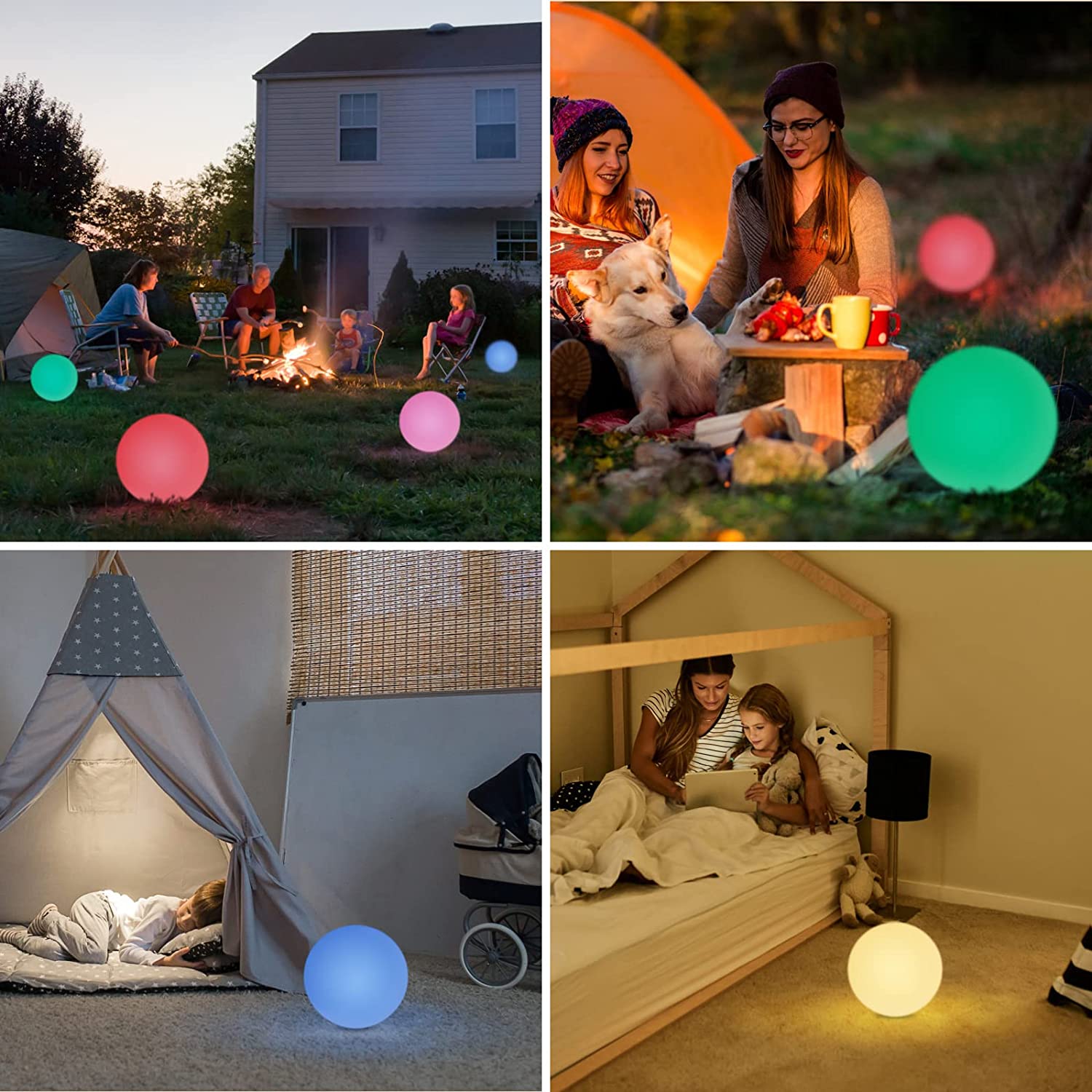 Lampada LED Multicolor Sfera Large per Arredo TECHLY - immagine 9