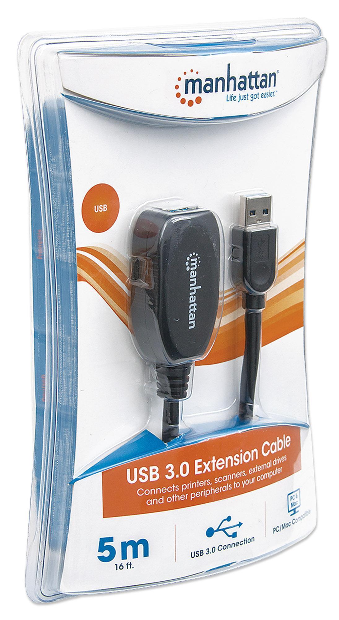 Cavo USB 3.0 SuperSpeed Attivo: prolunga la connessione MANHATTAN - immagine 9