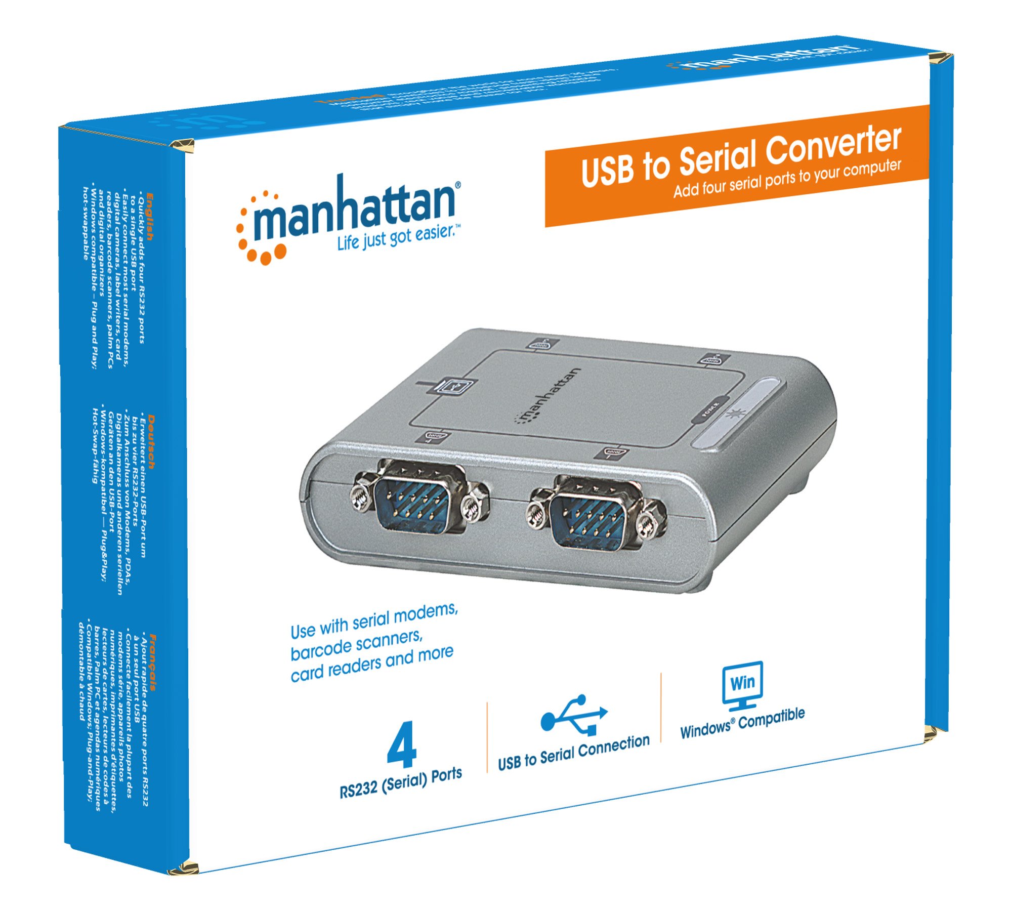 Convertitore USB 4-in-1 Seriali MANHATTAN - immagine 9