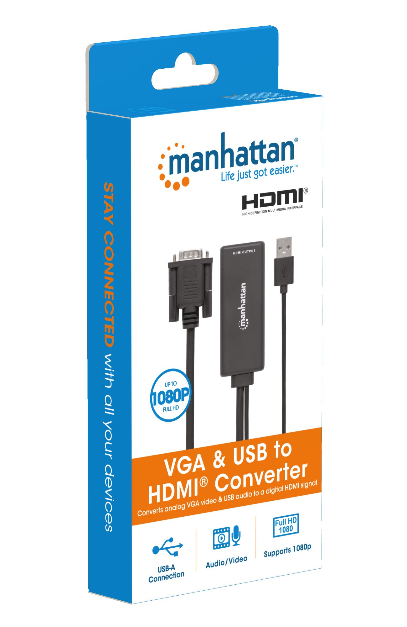Convertitore da VGA e USB a HDMI MANHATTAN - immagine 9