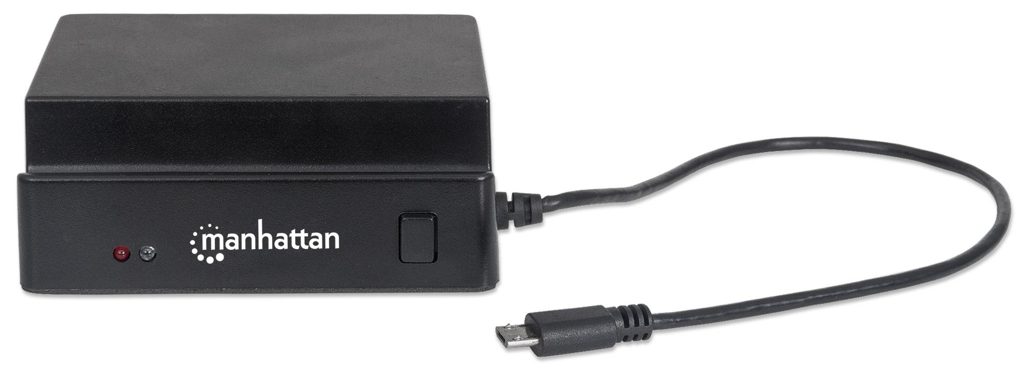 Docking Station 3 Porte USB Ricarica Smartphone e Tablet OTG Nero MANHATTAN - immagine 9
