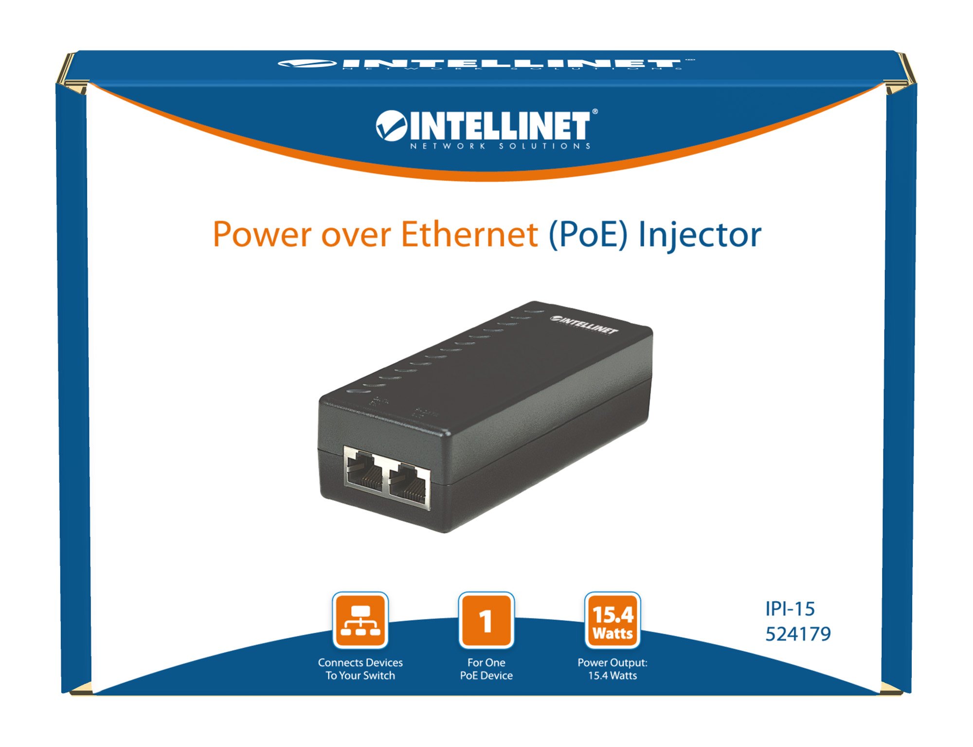 Iniettore PoE 15.4W: massima potenza per la tua rete! INTELLINET - immagine 9