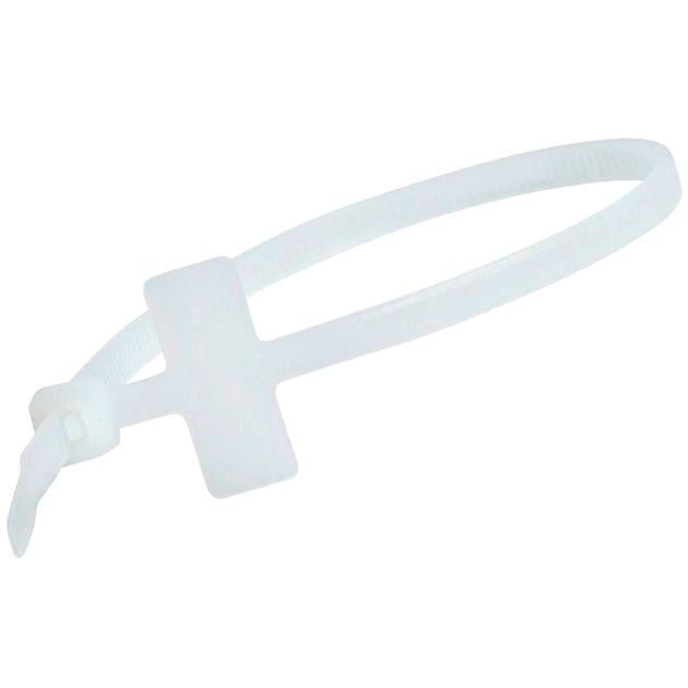 Fascette Fermacavi 100x2,5mm con Targhetta 25x8mm 100 pz Bianco TECHLY - immagine 8