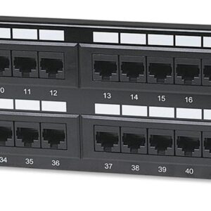 Pannello Patch UTP 48 RJ45 Cat. 5E: connettivit&agrave; veloce e affidabile INTELLINET