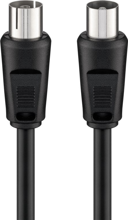 Cavo Antenna TV Nero 1,5m - Alta Qualità GOOBAY