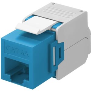 Frutto Keystone RJ45 Cat6A UTP 500MHz Blu GOOBAY