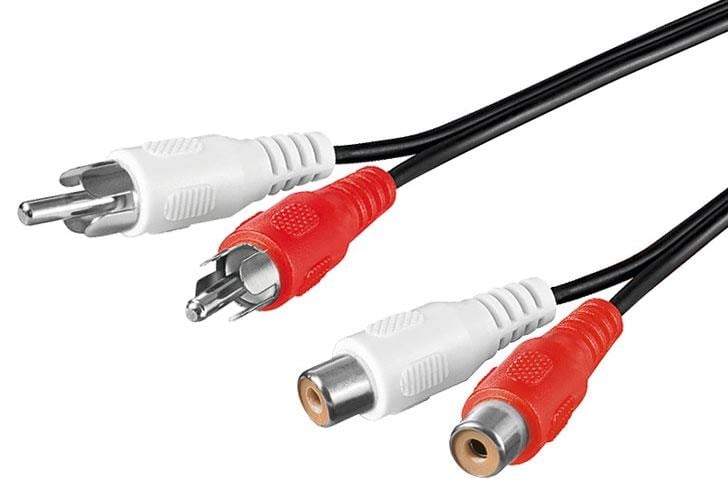 Cavo Prolunga RCA 2xM/F 5mt GOOBAY