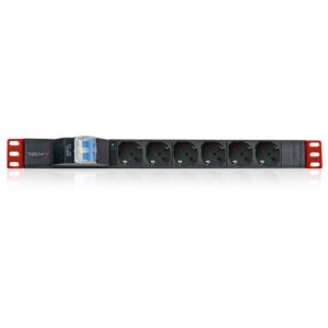 Multipresa Rack 19'' 6 Posti con Magnetotermico - Spina Italiana TECHLY PROFESSIONAL