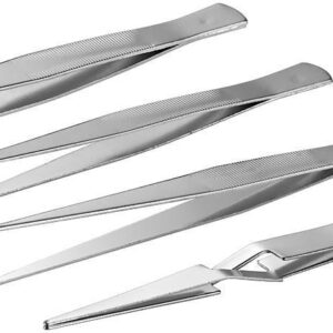 Kit di pinzette di precisione: 4 pezzi in acciaio inossidabile FIXPOINT