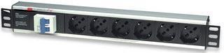 Multipresa Rack 19'' 6 Posti con Magnetotermico e Spina Italiana TECHLY PROFESSIONAL