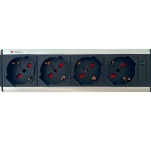 Multipresa Rack 10'' Universale: 4 Posti, Spina Italiana TECHLY PROFESSIONAL
