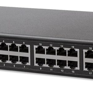 Switch 24 porte Web-Managed Gigabit Ethernet con 2 porte SFP INTELLINET