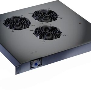 Ventole per Rack 19'' 3 Ventole con Termostato Nero INTELLINET