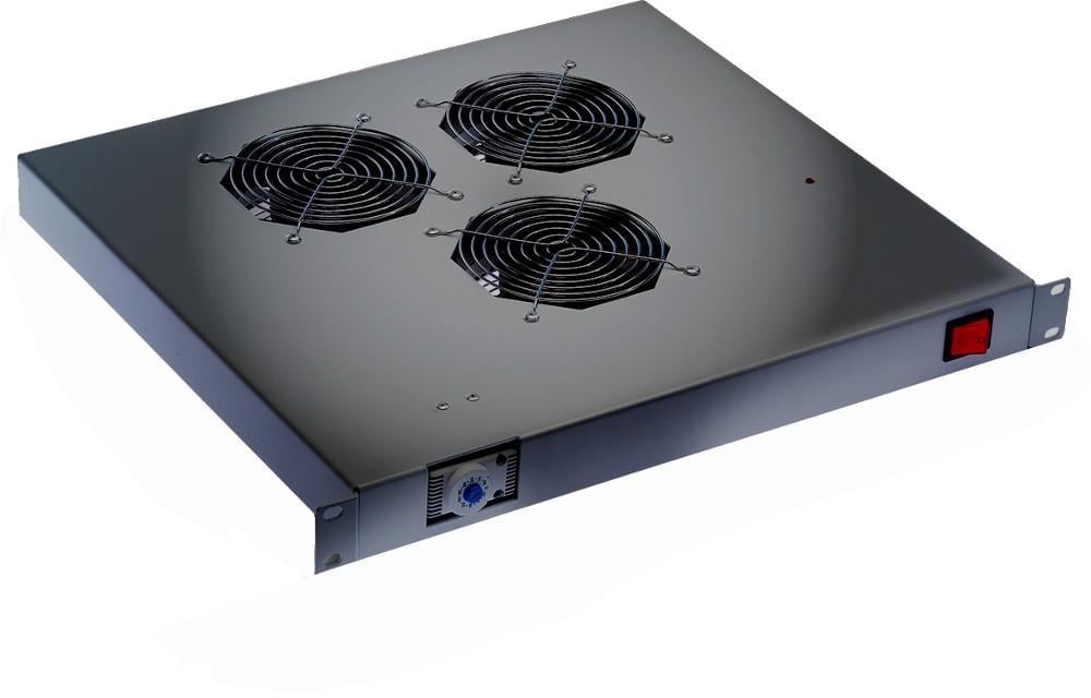 Ventole per Rack 19'' 3 Ventole con Termostato Nero INTELLINET