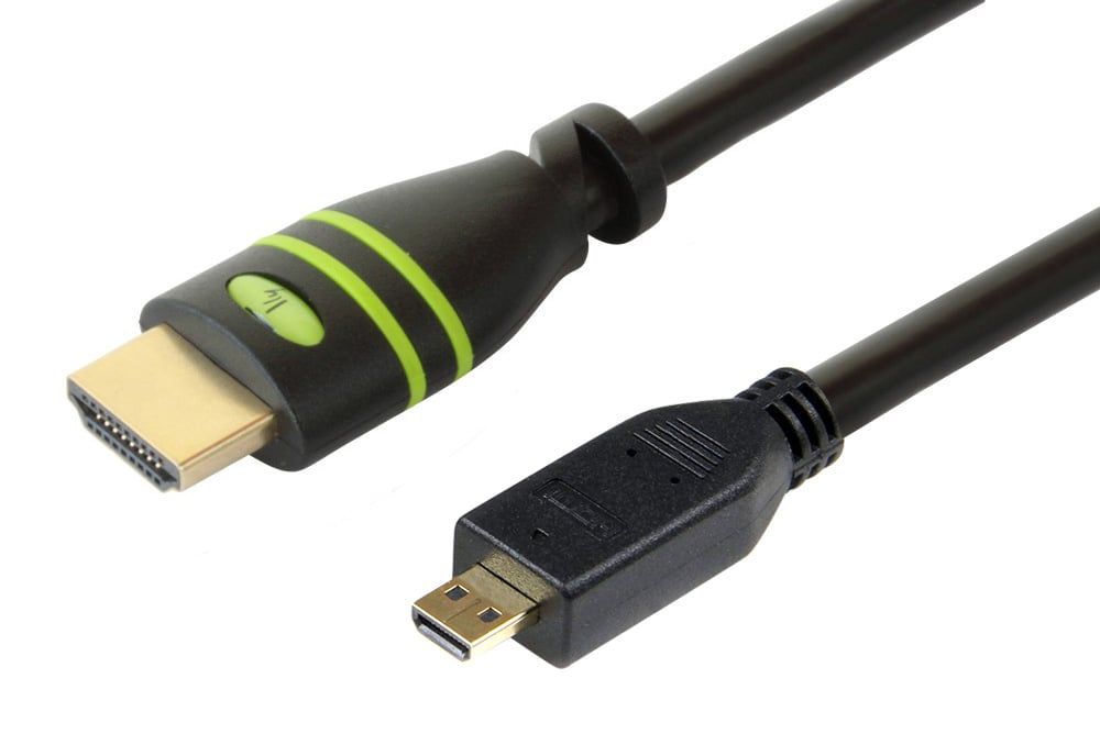 Cavo HDMI Highspeed con Ethernet 1.4 A M/ Micro D M 5m TECHLY