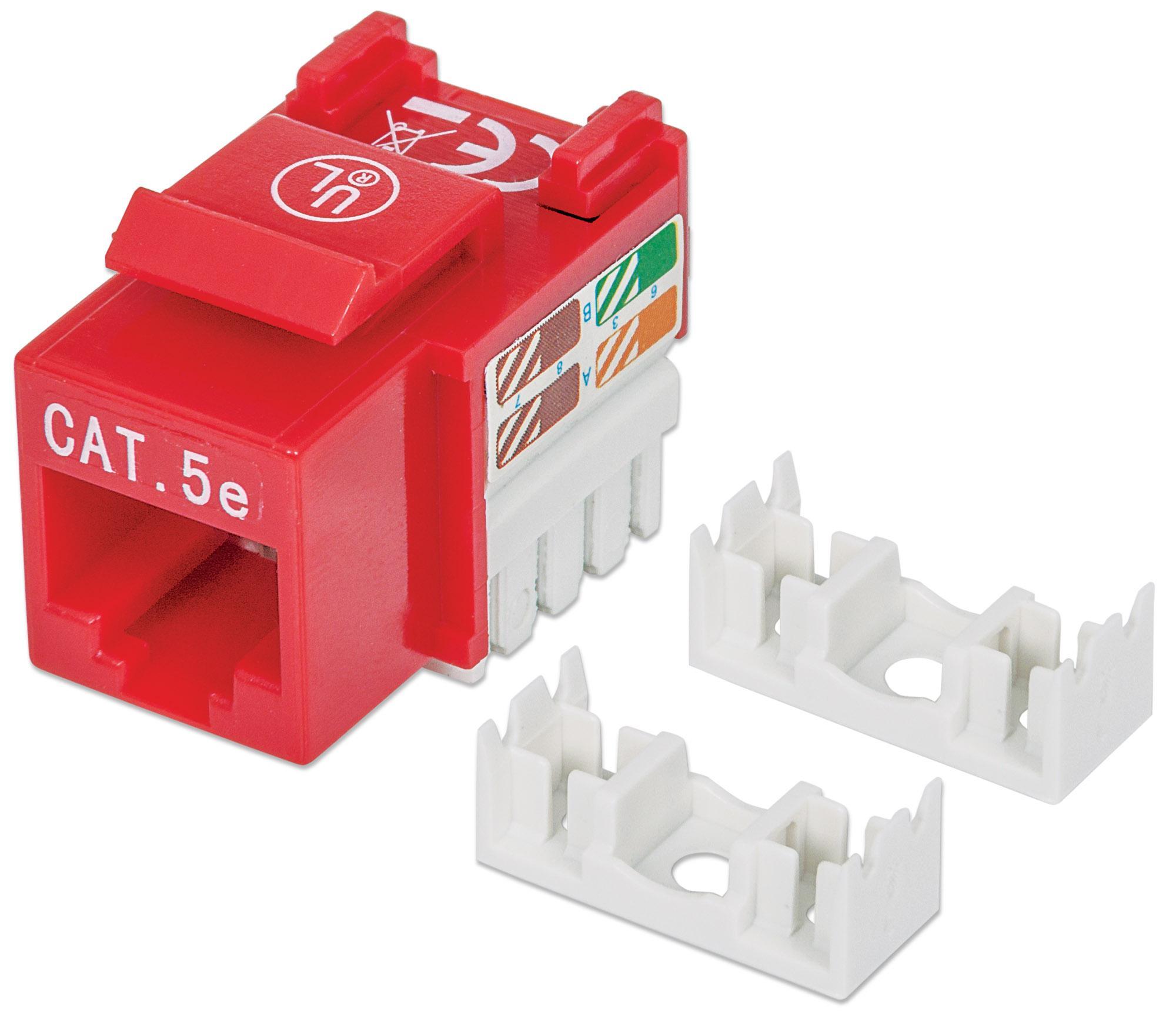 Keystone Rosso Cat5e UTP: Frutto della Connessione INTELLINET