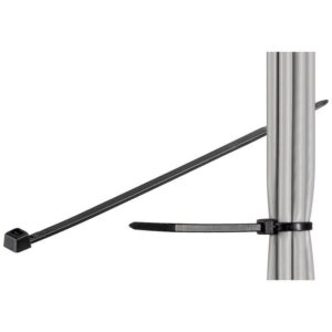 Fascette Fermacavi Autobloccanti 100x2,5mm in Nylon 100pz Nero TECHLY