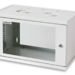 Armadio Rack 19'' a muro 10U Grigio Prof. 400 - Montaggio incluso INTELLINET